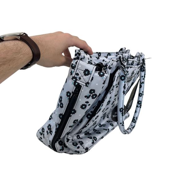 JuJuBe Diaper Bag, Be Classy, 15FB01X, Black Beauty, Floral / Blue, New w/ Tags - Picture 6 of 11